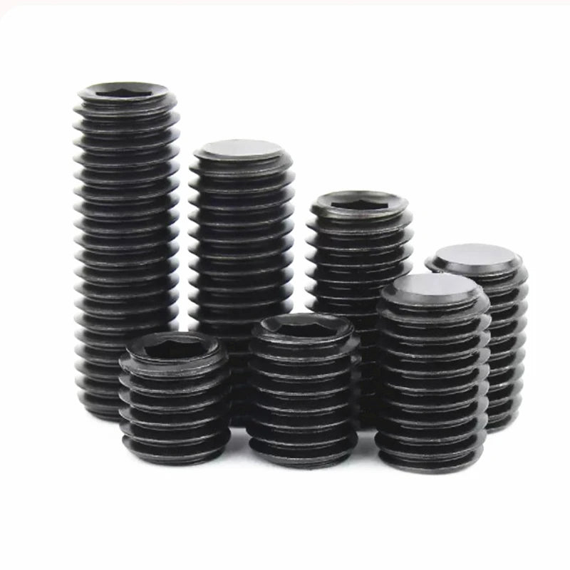 Metric M2-M10 12.9 Grade Alloy Steel DIN916 Standard Hex Headless Grub Screw Flat Point Socket Set Screws