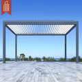 Aluminum Profile Garden Building Folding Pergola Storage Shed PVC Roof Customized Outdoor Gazebo Folding Electric Pergola