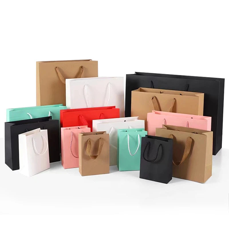 Manufacturer Wholesale Custom Cardboard Packaging Gift  Paper Bags Personalized Designed Cardboard Shopping Bag Your Own logo
