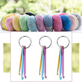 3Sizes/set Multicolour Mini Aluminum Keychain Crochet Hooks DIY Crafts Tools Knitting Needles Environmental Friendly Simple