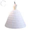 AL0718 2024 Hot Direct Supply Cancan Skirt Plus Size Crinoline Petticoat 8 Hoop Petticoat for Wedding Dress Petticoat