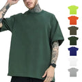 Wholesale Custom Printed White T-Shirt for Men High Quality Loose Oversized Short Sleeve Gym Logo for Puff Print Solid Design