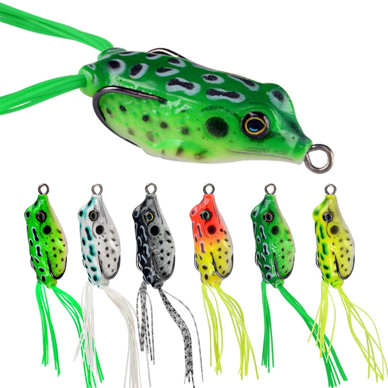 WEIHE 4.5cm 6g 6Colors Artificial Soft Frog Fishing Bait Floating Soft Fishing Lure Pesca Topwater Baits