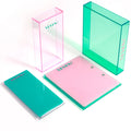 VEYES Wholesale OEM logo Custom Lash Tray Pallet in Different Shape Large Double Plastic Layer Acrylic Lash Tile