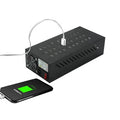 30-Port Commercial USB Charging System 200W Multi-Device Charger Dock for Retail Store Airport Charging Kiosk