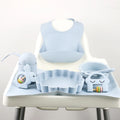 Baby Geschirr Set Wholesale Kids Bpa Free Tableware Food Plate Mat Silicone Feeding Set Baby Bowl With Box