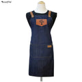 Wanmei Denim Apron Dyeing Hairdresser Cloth Skirt Work Clothes Barber Apron