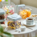 Factory BPA Free Storage Boxes & Bins moisture-proof Kitchen Storage Organizer Snack Stackable Food Storage Container with Lids