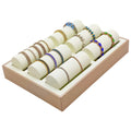 Drop Shipping Beige Stylish Leather Wrist Watch Tower Organizer Bracelet Holder Three Tier Racks Jewelry Display
