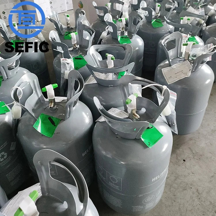 Hot Selling High Purity 99.99 Dot 15lb 30lb 50lb Disposable Helium Gas Bottle for European Market
