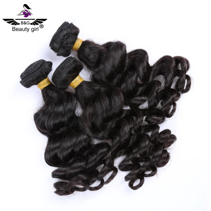 Fast Shipping Raw Virgin Indian Human Hair Weft Bundles Hairstyles for Women Ocean Wave Hair Weave