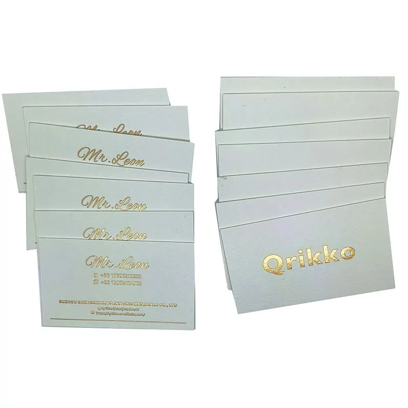 Custom Printed Coated Paper Business Cards Art Paper Visiting Name Card with High Quality Finish
