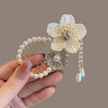 2023 New Arrival Hair Coil Flower Women Metal Tassels Hair Claw Clips