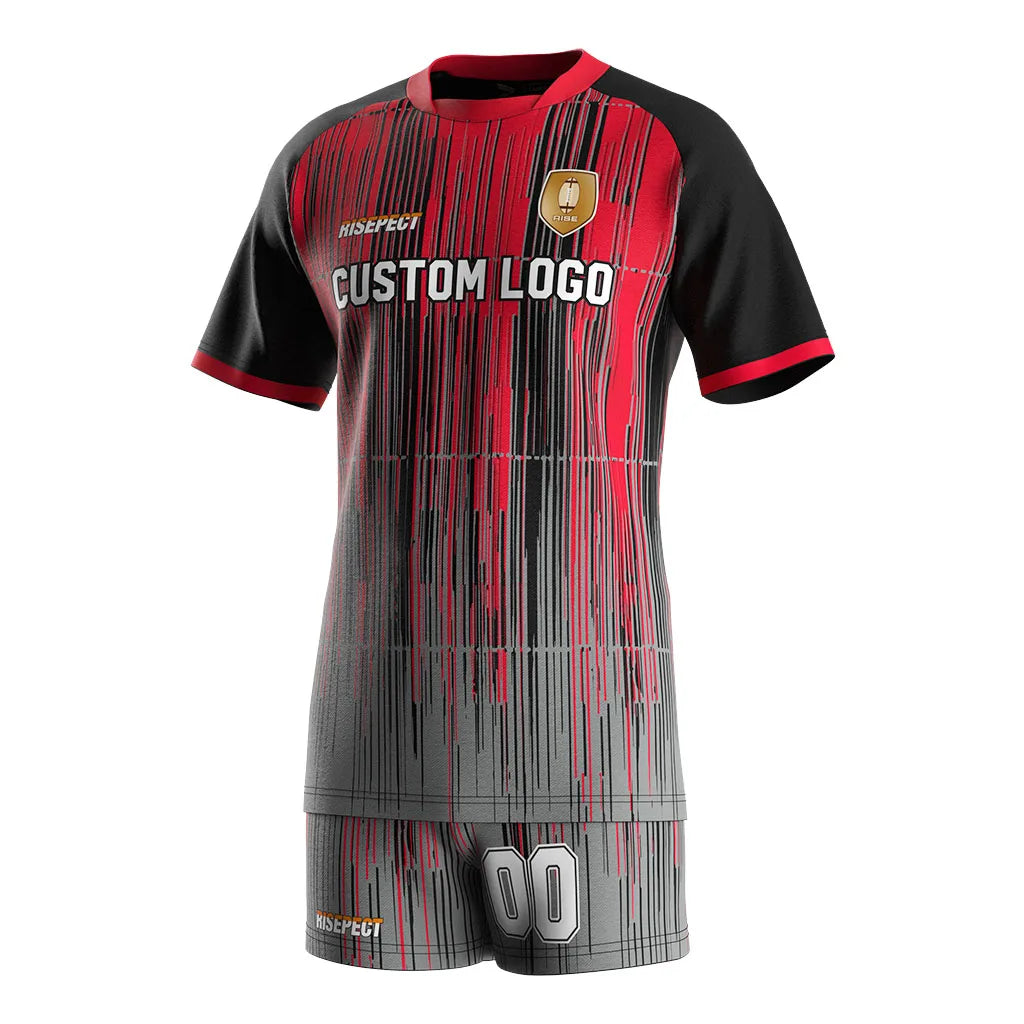 Supplier Sublimation Sports Training Team Crewneck Mexico Rugby Sport Summer T Shirt With Shorts for Men