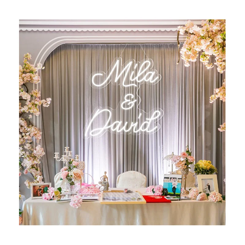 Free Design Fast Delivery Custom LED Neon Sign for Birthday Party Wedding Decor Custom Electronic Signs for Dropshipping