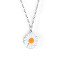 Fashion Stainless Steel Jewelry Fashion Wholesale Chain Pendant Necklace 18k Gold Plated Daisy Sun Flower Necklace for Women