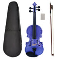 Custom Brand Cheap Price Starter 4/4 3/4 1/2 1/4 1/8 Small Size Color Plywood Violin Outfits Learner Boy Girl Musical Instrument