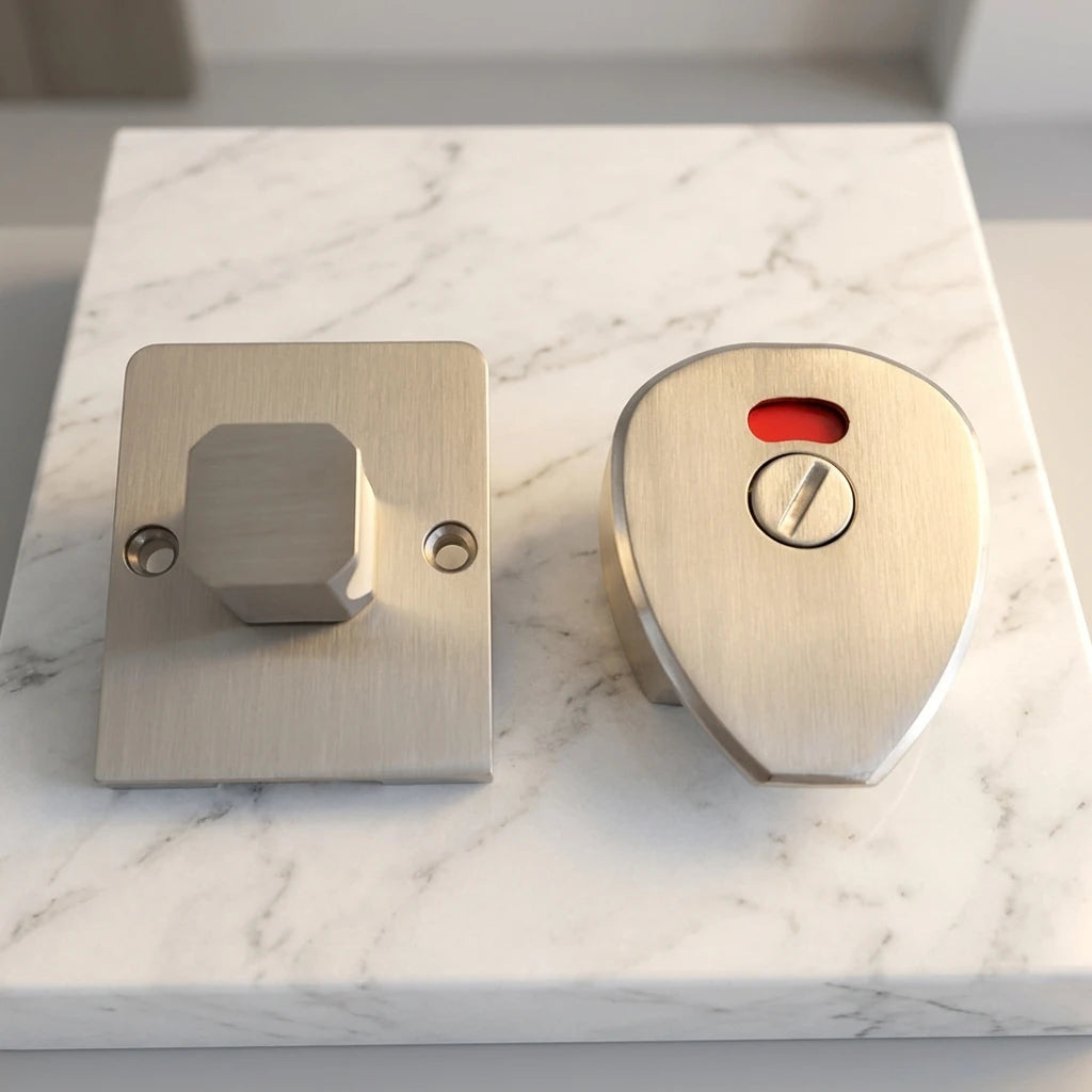 Heavy Duty Zinc Alloy Toilet Hardware Accessories Toilet Cubicle Indicator Lock for Public WC Partition