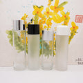 120ml 150ml Frost Glass Tall Cosmetic Bottle Toner With Orifice Reducer