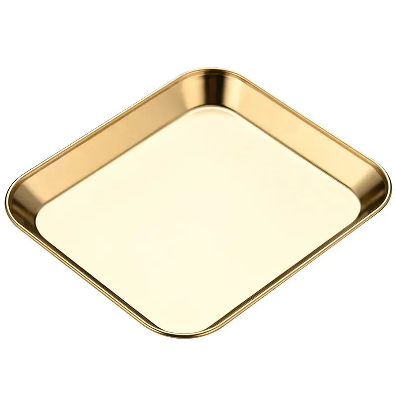 Factory Stainless steel small square tray For Restaurant Commercial snack tray