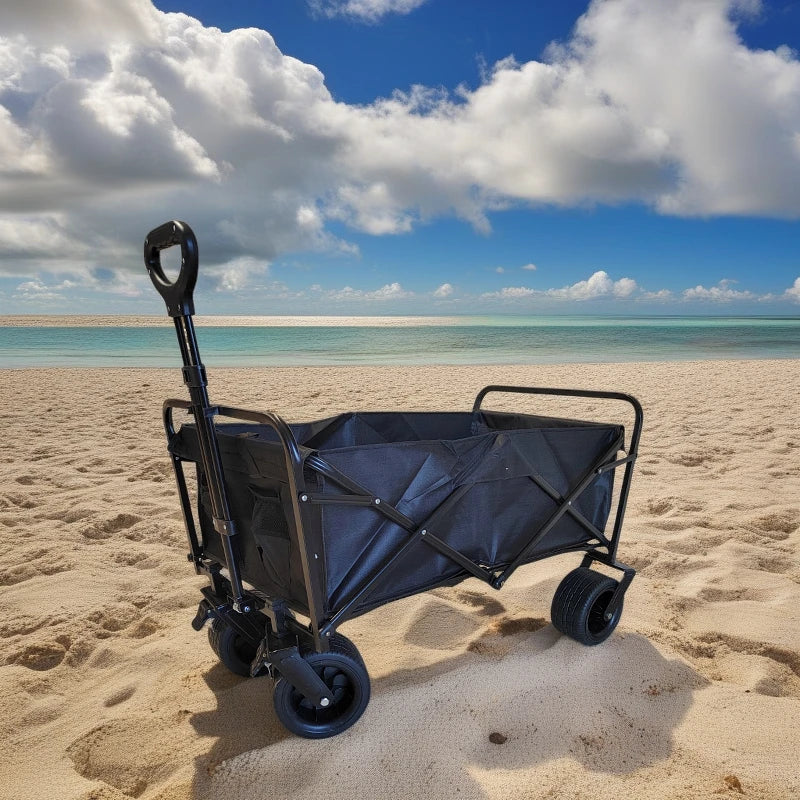 High Loading All-terrain Wheels Foldable Picnic Camping Hiking Garden Shopping Trolley Wagon Cart