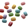Cute Colorful Mini  Half Flat Back Macaroon Sweet Dessert Resin Cabochon Charms for DIY
