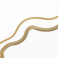 Fenny 18K PVD Gold Plated Waterproof&No Fade Fashion Delicate Simple Snake Bone Chain Stainless Steel Bracelet Trendy for Women