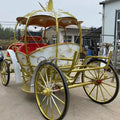 OEM European Royal Family Horse Carriage Electric Cinderella Children Garden Horse Cart Mini Princess Carriage for Sale