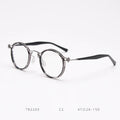 2023 New Glasses Frame With Pure Titanium Plate Round Frame New Retro Eyewear Frame Customized Myopia Glasses