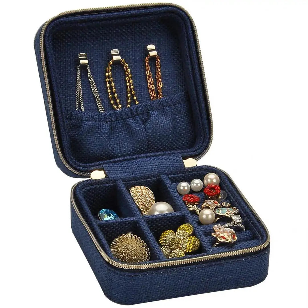 Custom Soft Touch PU Leather Slotted Jewelry Ring Earring Organizer Travel Pack Paper Boxes