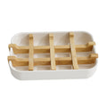 Early Riser Eco-Friendly Bamboo Soap Dish - 100% Plant-Based Natural Fiber Soap Tray for Bath Shower Kitchen