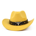 Wholesale Cotton Polyester Cowboy Hat Classic Cow Head Band Western Cowboy Hat