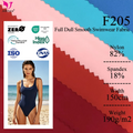 Bikini and Swimwear Fabric 4 Way Stretch Full Dull Plain Breathable Warp Knitted