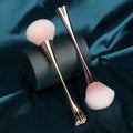 2023 New Rose Gold Nail Dust Cleaning Brush Four-leaf Clover Makeup Brushes Facial Brush Manicure Tool Nail Supplies