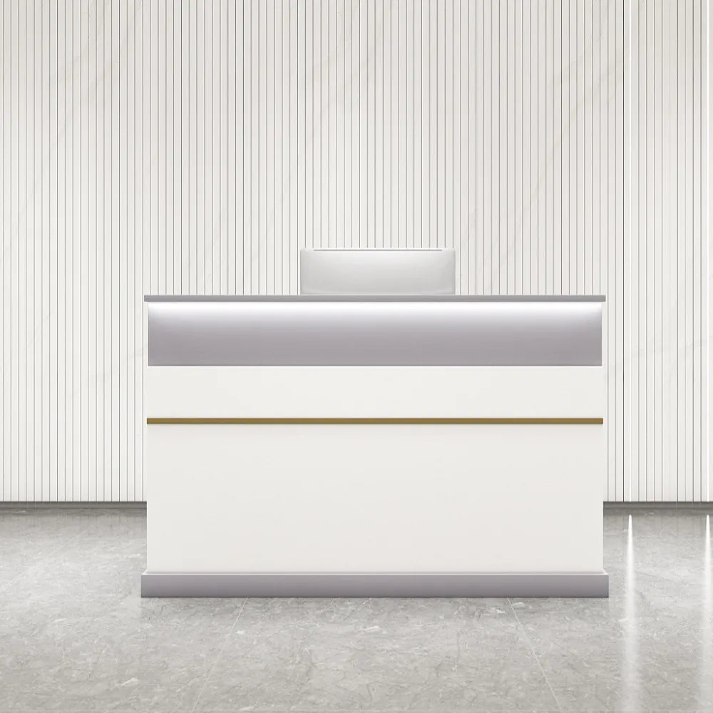 Modern Beauty Shop Hair Salon Reception Desk Cash Register Spa Front Baking Bar Shopping Mall Reception Table