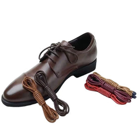 Premium Quality Round Waxed Shoe Laces 3mm Width Good Quality Waxed Shoelaces for Leather Shoes