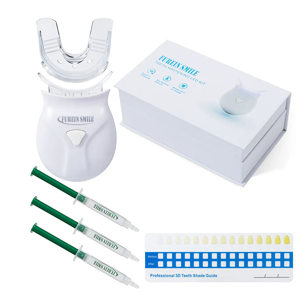 Best New Auraglow 35% Carba Home Professional Teeth Whitening Kit Natural Rapid LED Blue Light Dental Treatment