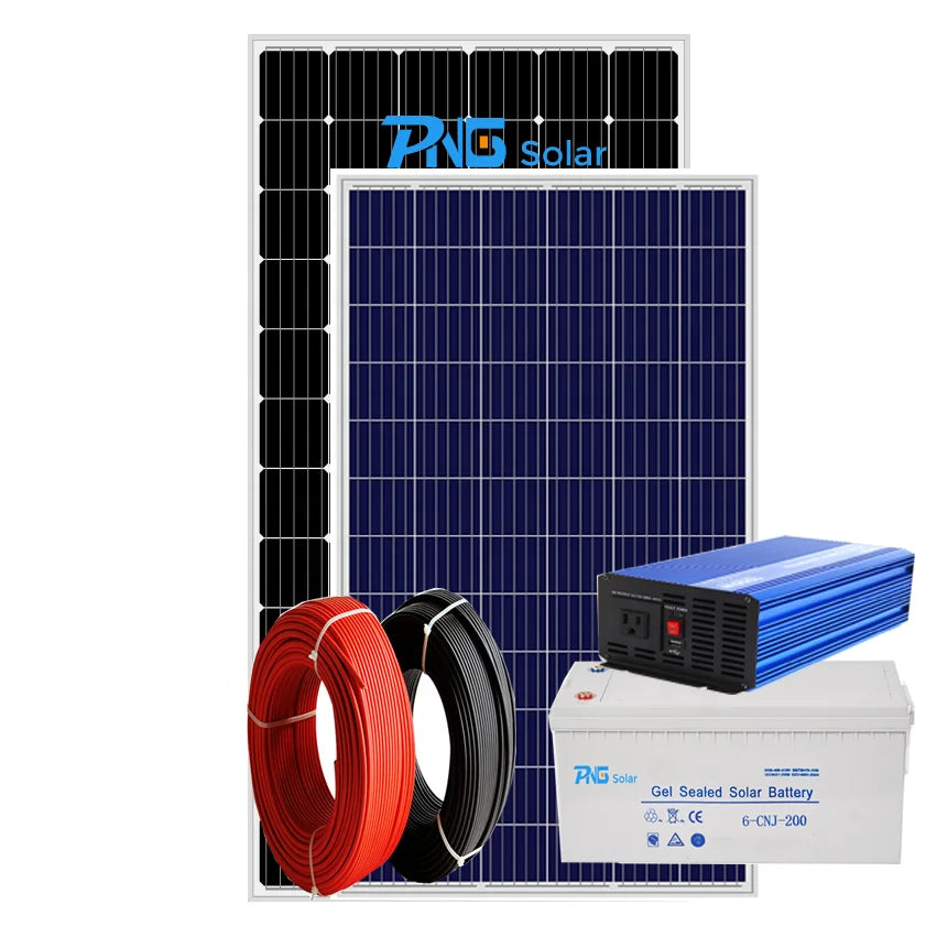 Home Solar Power System 5kw 10kw 15kw 20kw 25kw 30kw Solar  Power System  on Grid/ off Grid Tied Solar System