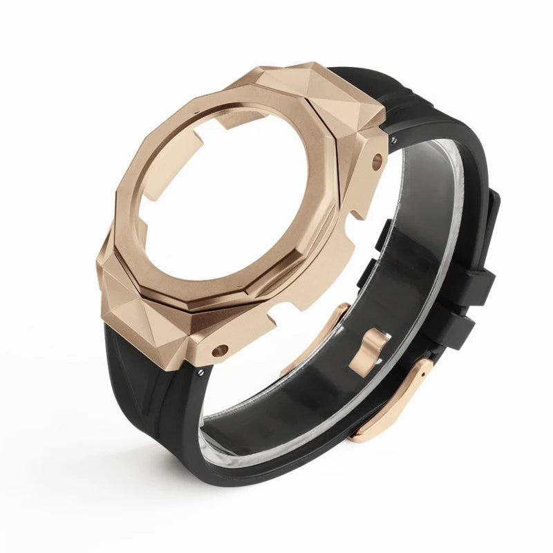 Top Quality 5th Modified Metal Rubber Luxury 316l Stainless Steel Watch Ga-2100 for Watches GA2100 Case