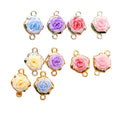 Alloy Rose Bracelet Jewelry Connectors Charms Links for Mother's Day Valentine's Day Jewelry Making