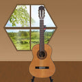 Aiersi Brand Traditional Spanish Classical Guitar Fan Braced Craft Handmade Guitar for Advanced Guitar Players
