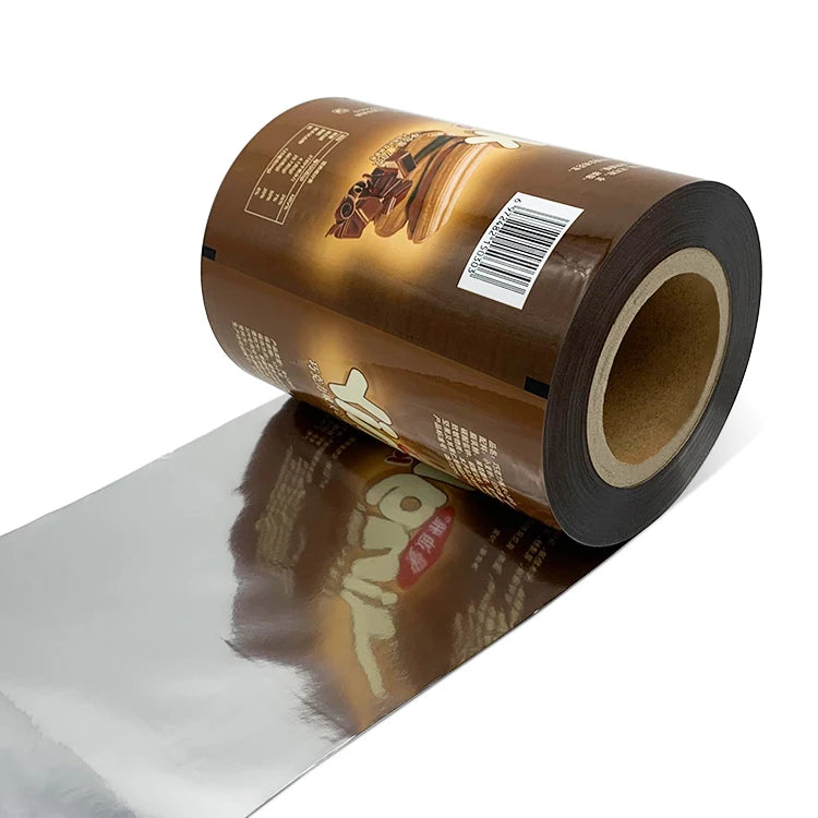 Soft Translucent Metallized Laminated Roll Film for Food Packaging Auto Machine Moisture Proof Custom Color & Size