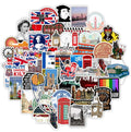 50Pcs UK Britain Cultural Symbols Landmark Graffiti Stickers for Phone Laptop Notebook Vinyl World Travel Sticker