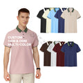 Custom Logo Mens Polo Shirts Short Sleeve Regular Fit Fashion Designed Shirt Casual Classic Fit Seamless Polo Shirts for Men