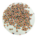 Rainbow Color Round Polymer Clay Slices Craft PVC Mini Craft Filler Shaker Card Making Accessories