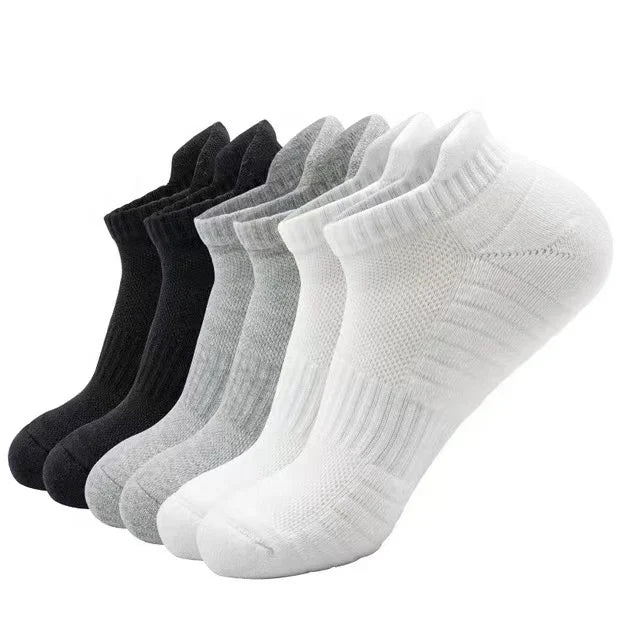Custom Logo 100% Cotton Sports Socks-Spring Season Thick Quick Dry