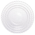 Eco-Friendly Transparent Round Clear Ribbed Glass for Charger Plate Bulk Wedding Tableware