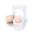 2021 Latex Free Peach Fruit Shape Round Womens Face Expanded in Water Hydrophilic Polyurethane Soft Marshmallow Makeup Sponge