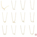 Fashion Jewelry 925 Sterling Silver Zodiac Necklaces Twelve Zodiac Stars Diamond Zircon Gold Plated Necklaces for Women