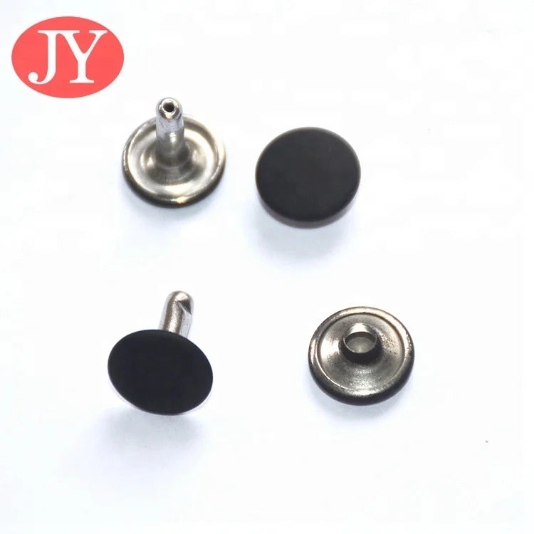 Iron Metal Double Cap Rivets Stud Collision Nail Spike for Leather Craft Repair DIY Accessory